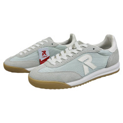 Sneakersy damskie Rieker W4000-32 półbuty zielone skórzane