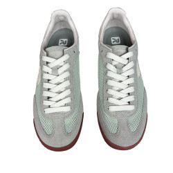 Sneakersy damskie Rieker W4000-32 półbuty zielone skórzane