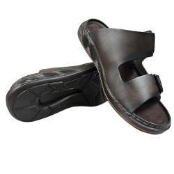 Pegada 134106 brązowe klapki męskie